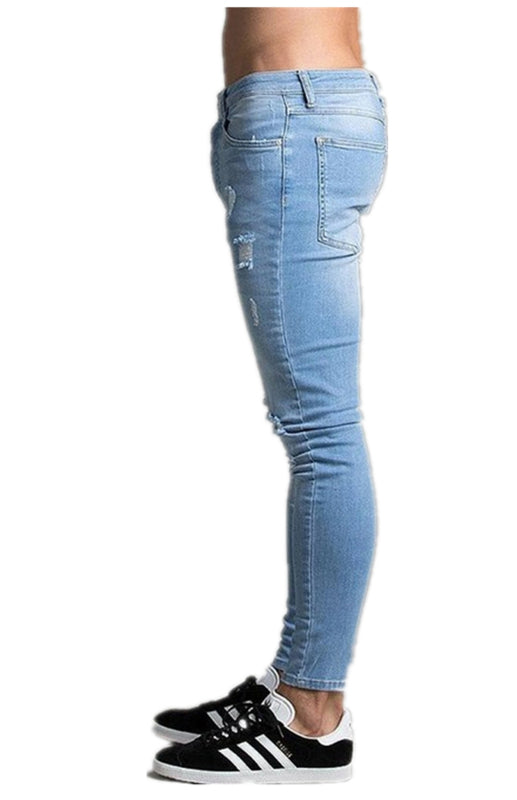 Jeans ganga desgastada Slim Fit