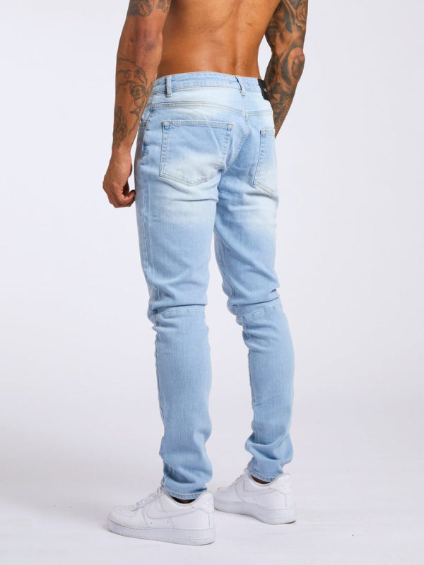 Calça jeans skinny básica slim fit masculina