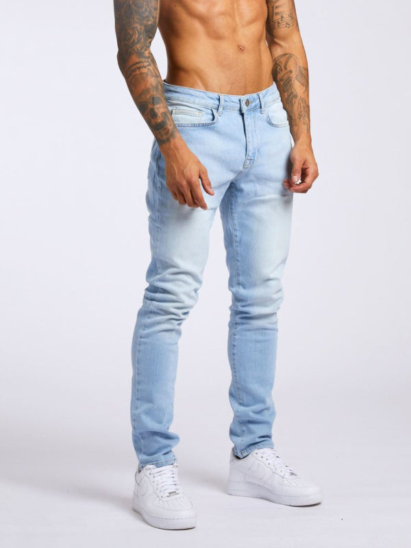 Calça jeans skinny básica slim fit masculina