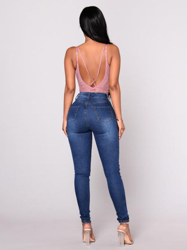 Calça ganga Slim de alta elasticidade