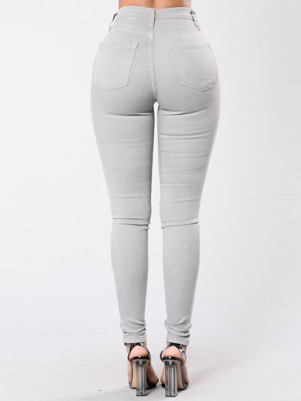 Calça ganga Slim de alta elasticidade