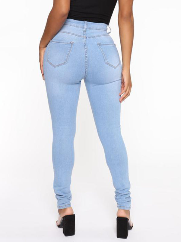 Calça ganga Slim de alta elasticidade